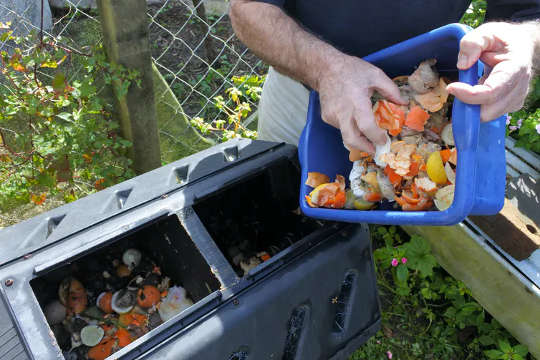 Your bin should be made up of one part green waste and two parts brown waste.