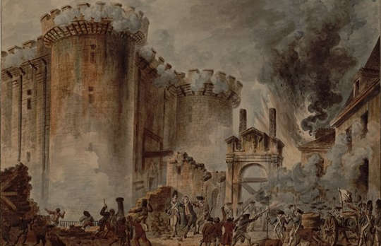Jean-Pierre Houël (1735–1813), The Storming of the Bastille, 1789. 